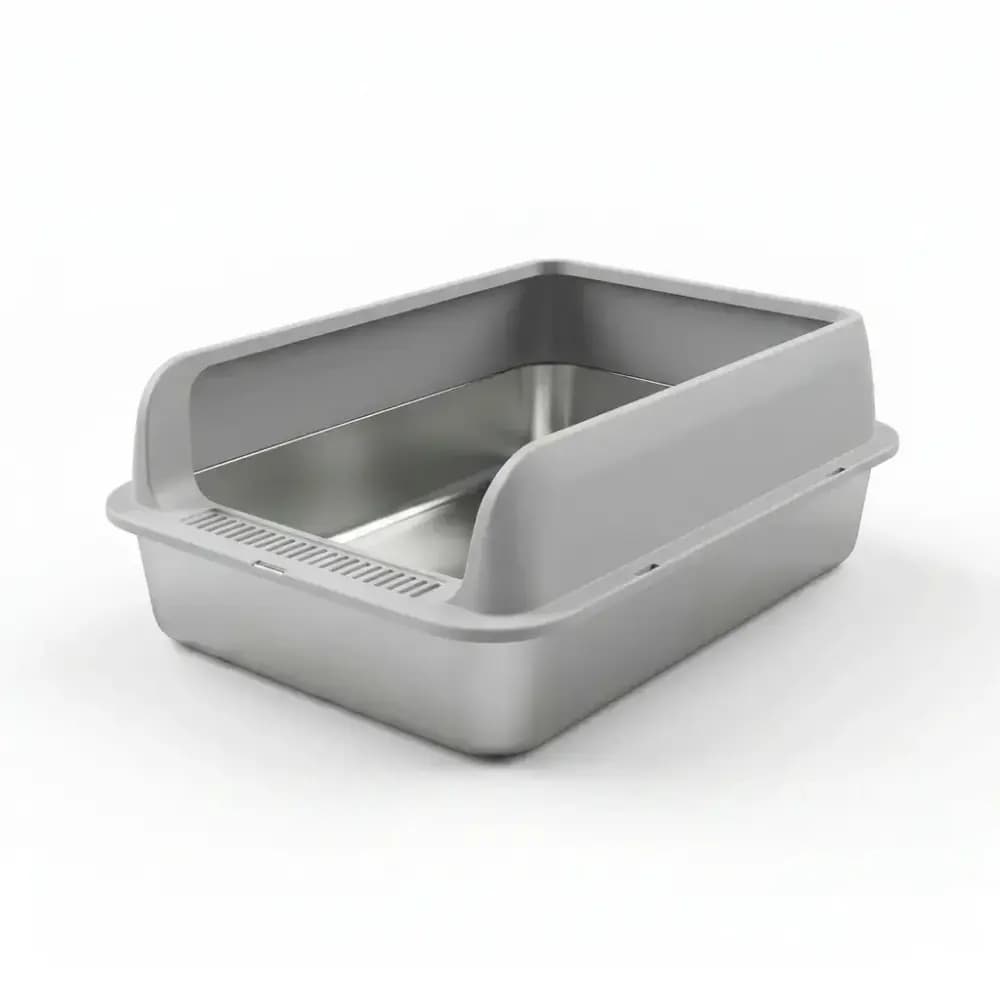 Large rectangular cat litter box